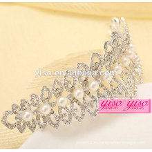 El pelo de la boda peina los accesorios del pelo de los aliexpress alea la tiara de la perla